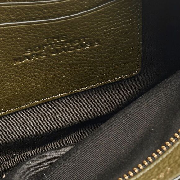 Marc Jacobs Olive Green Leather The Softshot 21 Camera Bag